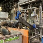 Classificateur à sables installé sous purge de pulpeur - effluents de papeterie