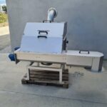 Ensemble tamis rotatif-compacteur DM-TRCV destiné à être installé sur la STEP de Labastide d'Ajou (11) , en attente de livraison
