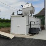 tamis rotatif à alimentation interne DM-TAI installé sur le site d'un industriel de lavage de pommes de terre